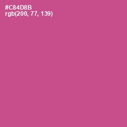 #C84D8B - Mulberry Color Image