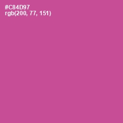 #C84D97 - Mulberry Color Image