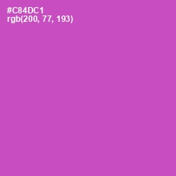 #C84DC1 - Fuchsia Pink Color Image