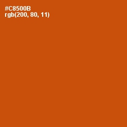 #C8500B - Burnt Orange Color Image