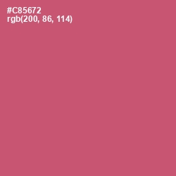 #C85672 - Cranberry Color Image