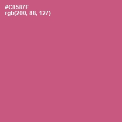 #C8587F - Cranberry Color Image