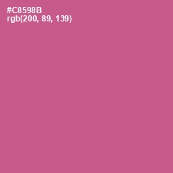 #C8598B - Mulberry Color Image