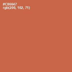 #C86647 - Red Damask Color Image