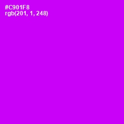 #C901F8 - Magenta / Fuchsia Color Image