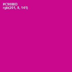 #C9088D - Red Violet Color Image