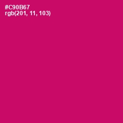 #C90B67 - Razzmatazz Color Image