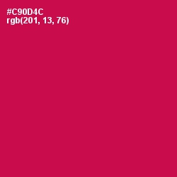 #C90D4C - Maroon Flush Color Image