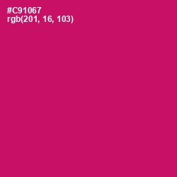 #C91067 - Razzmatazz Color Image