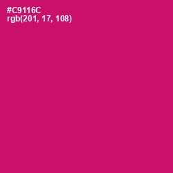 #C9116C - Razzmatazz Color Image