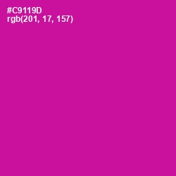 #C9119D - Red Violet Color Image