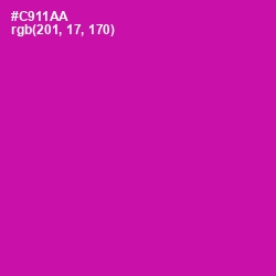 #C911AA - Red Violet Color Image
