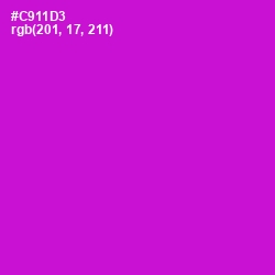 #C911D3 - Shocking Pink Color Image