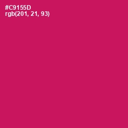 #C9155D - Maroon Flush Color Image