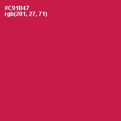 #C91B47 - Maroon Flush Color Image