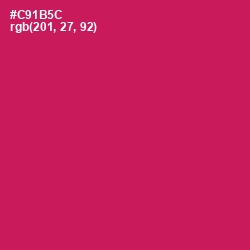 #C91B5C - Maroon Flush Color Image