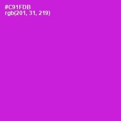 #C91FDB - Razzle Dazzle Rose Color Image