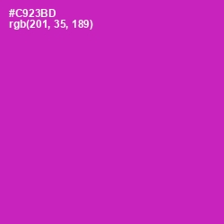 #C923BD - Red Violet Color Image
