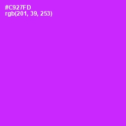 #C927FD - Magenta / Fuchsia Color Image