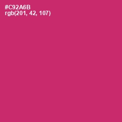 #C92A6B - Cerise Red Color Image