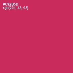 #C92B5D - Maroon Flush Color Image