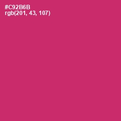 #C92B6B - Cerise Red Color Image