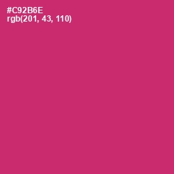 #C92B6E - Cerise Red Color Image