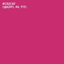 #C92C6F - Cerise Red Color Image