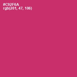 #C92F6A - Cerise Red Color Image