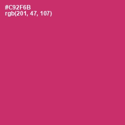 #C92F6B - Cerise Red Color Image