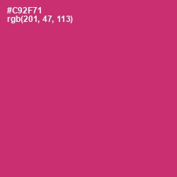 #C92F71 - Cerise Red Color Image