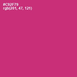 #C92F79 - Cerise Red Color Image