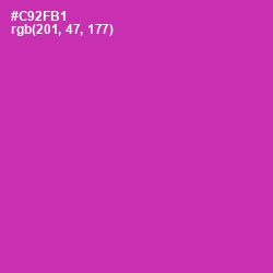 #C92FB1 - Cerise Color Image