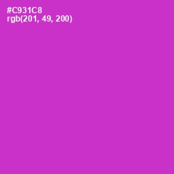 #C931C8 - Razzle Dazzle Rose Color Image