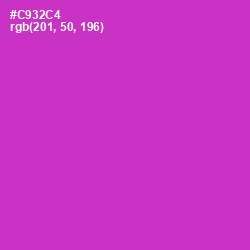 #C932C4 - Razzle Dazzle Rose Color Image