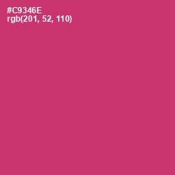 #C9346E - Cerise Red Color Image