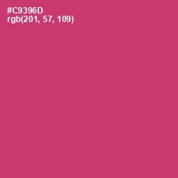 #C9396D - Cerise Red Color Image