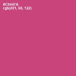 #C9447A - Cabaret Color Image