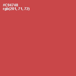 #C94748 - Fuzzy Wuzzy Brown Color Image