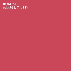 #C94758 - Fuzzy Wuzzy Brown Color Image