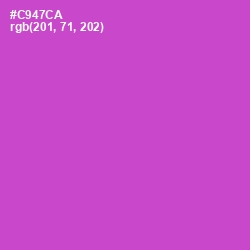#C947CA - Fuchsia Pink Color Image