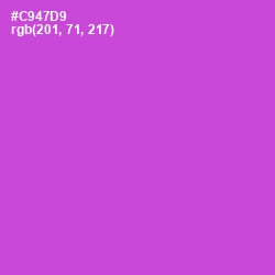 #C947D9 - Fuchsia Pink Color Image