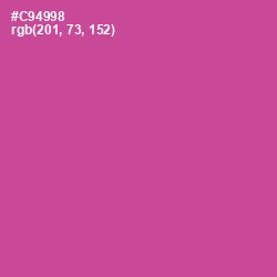 #C94998 - Mulberry Color Image