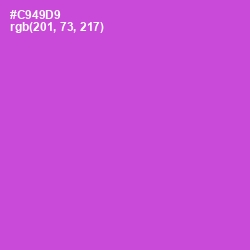 #C949D9 - Fuchsia Pink Color Image