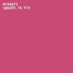 #C94A75 - Cabaret Color Image