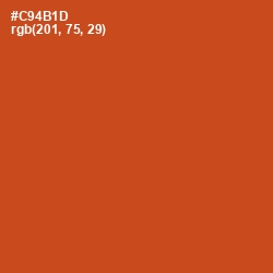 #C94B1D - Orange Roughy Color Image