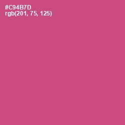 #C94B7D - Cranberry Color Image