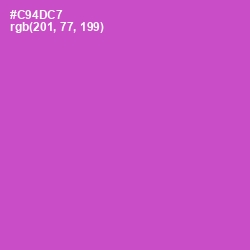 #C94DC7 - Fuchsia Pink Color Image