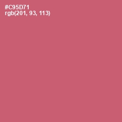 #C95D71 - Cranberry Color Image