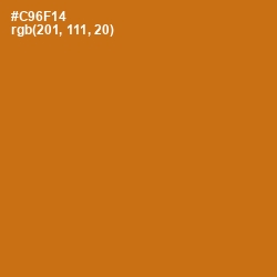 #C96F14 - Hot Cinnamon Color Image